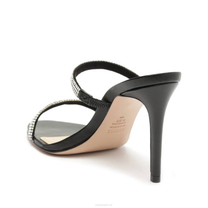 bei Schutz Taliah Glam Lather & Crystal Sandale Schwarz D60T236