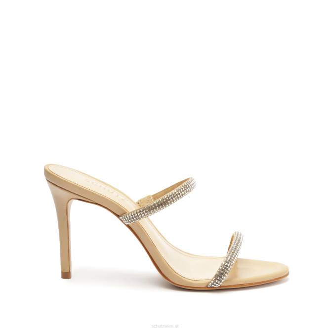 bei Schutz Taliah Glam Lather & Crystal Sandale hell beige D60T237