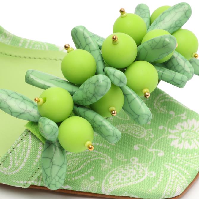 bei Schutz Tasha Stoffsandale lindgrün D60T367