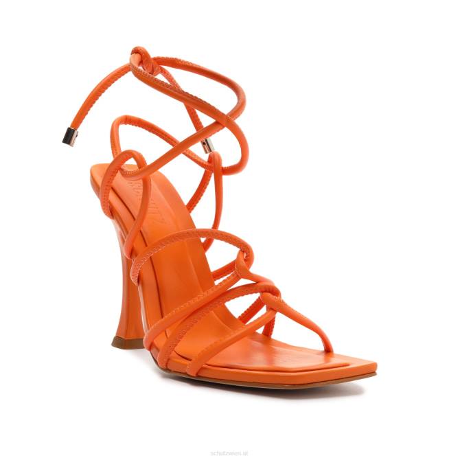 bei Schutz Tolle Ledersandale helle Mandarine D60T337
