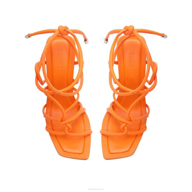 bei Schutz Tolle Ledersandale helle Mandarine D60T337