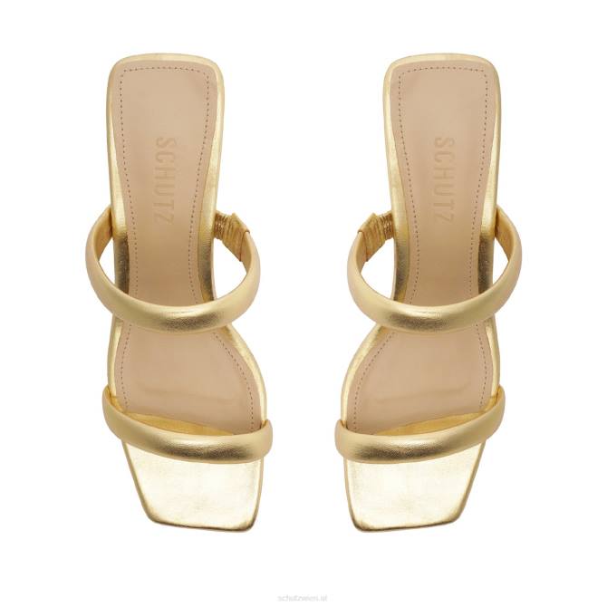 bei Schutz Ully Lo Metallic-Ledersandale Gold D60T31