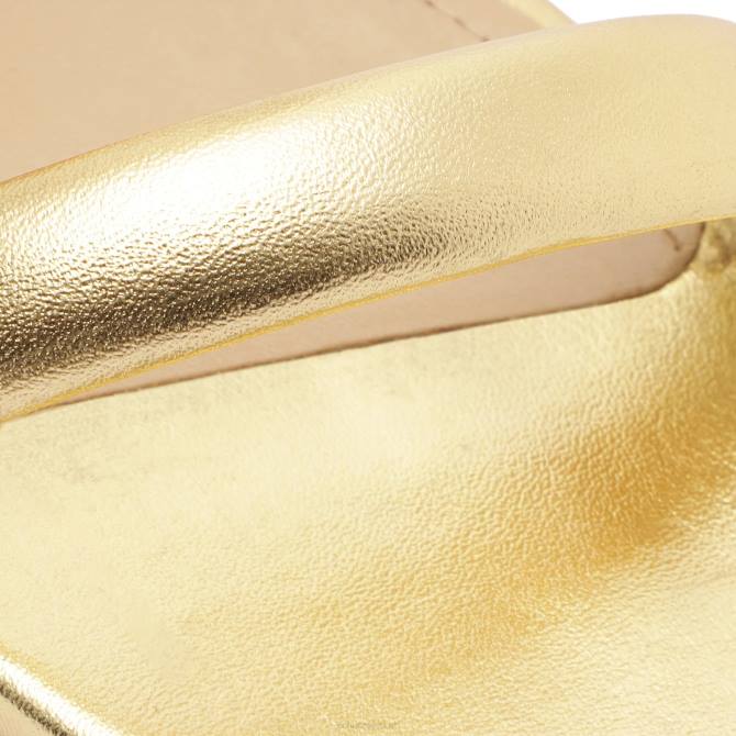 bei Schutz Ully Lo Metallic-Ledersandale Gold D60T31