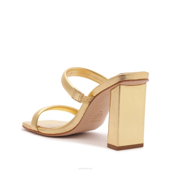 bei Schutz Ully-Sandale aus Metallic-Leder Gold D60T25