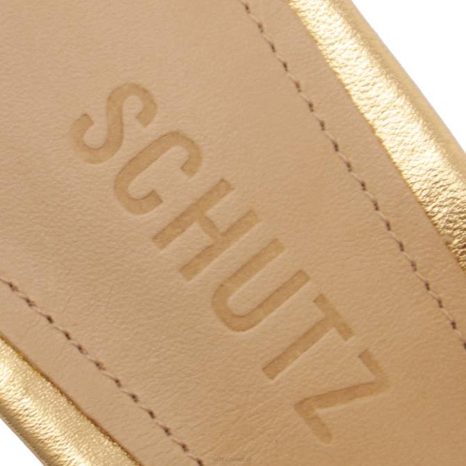 bei Schutz Ully-Sandale aus Metallic-Leder Gold D60T25