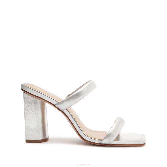 bei Schutz Ully-Sandale aus Metallic-Leder Silber D60T37