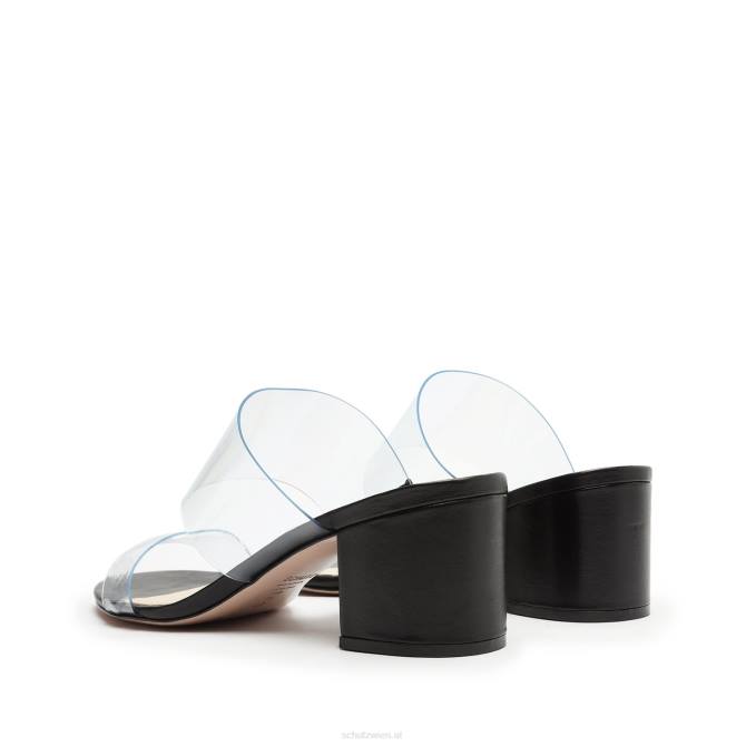 bei Schutz Victorie-Sandale aus Vinyl und Leder Schwarz D60T104