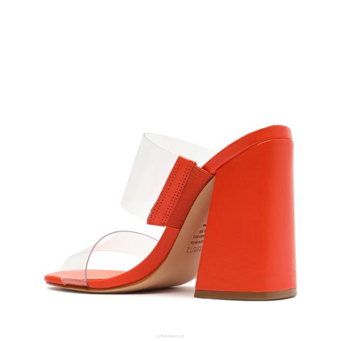 bei Schutz Victorie-Sandale mit hohem Block helle Mandarine D60T121