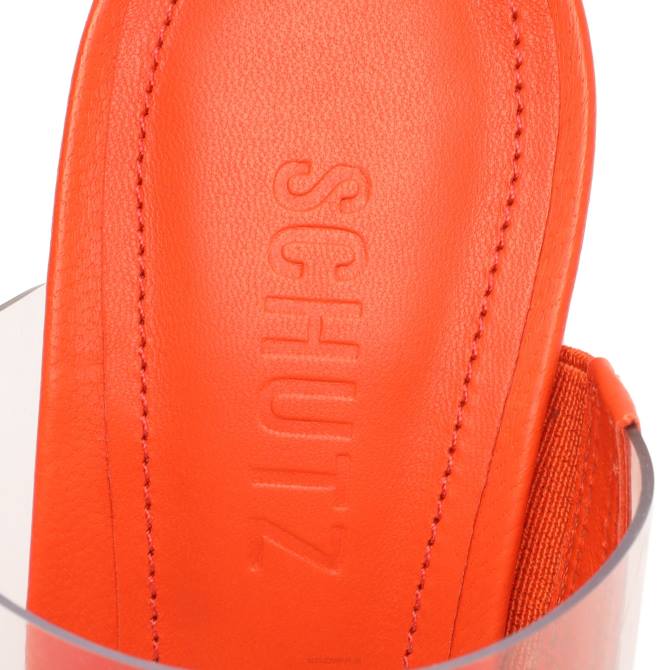 bei Schutz Victorie-Sandale mit hohem Block helle Mandarine D60T121