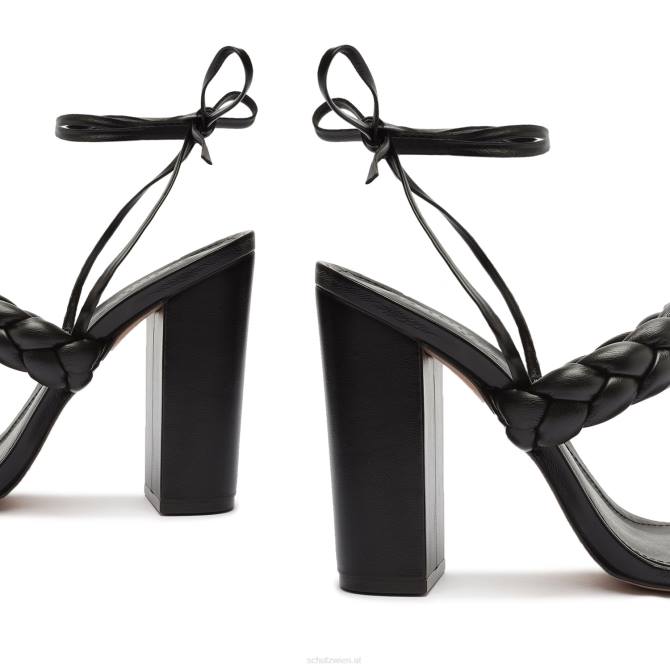 bei Schutz Zarda-Sandale mit hohem Block Schwarz D60T125