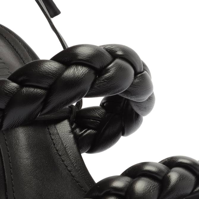 bei Schutz Zarda-Sandale mit hohem Block Schwarz D60T125