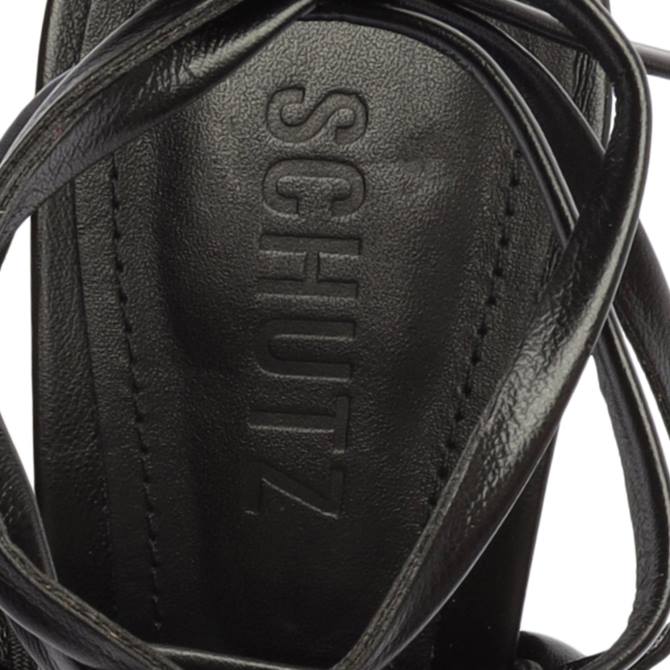 bei Schutz Zarda-Sandale mit hohem Block Schwarz D60T125