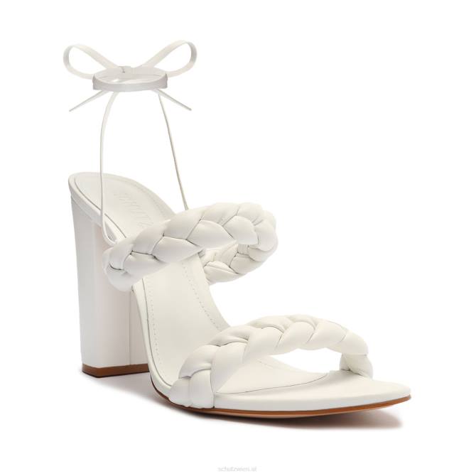 bei Schutz Zarda-Sandale mit hohem Block Weiss D60T124