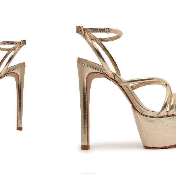 bei Schutz Zilla Metallic-Ledersandale Gold D60T401