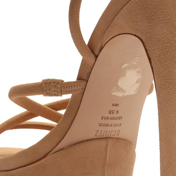 bei Schutz Zilla Wildledersandale Honigbeige D60T399