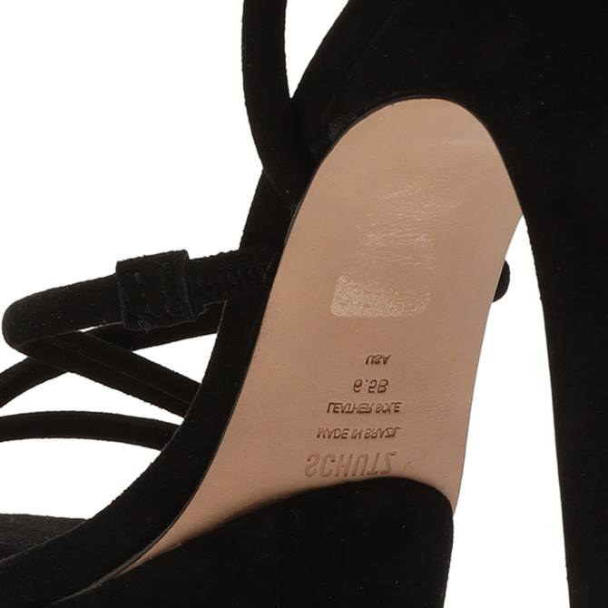 bei Schutz Zilla Wildledersandale Schwarz D60T400