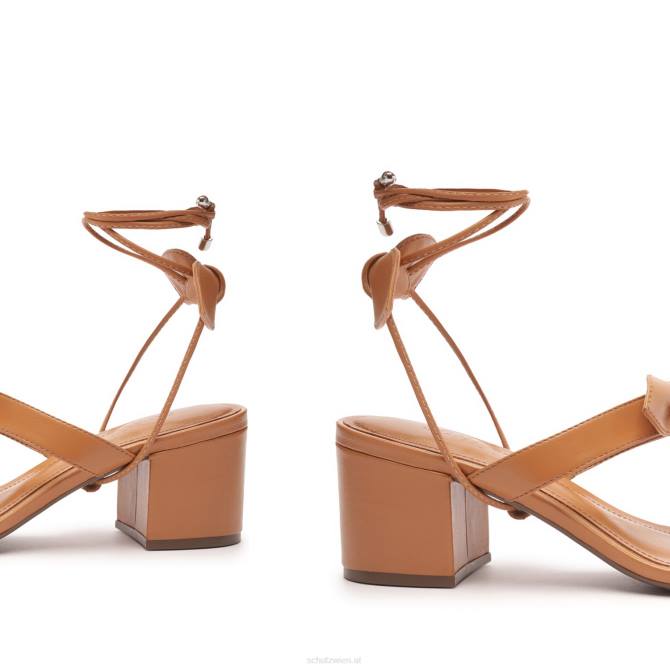 bei Schutz alia Mid-Block-Sandale aus Nappaleder Honigpfirsich D60T59