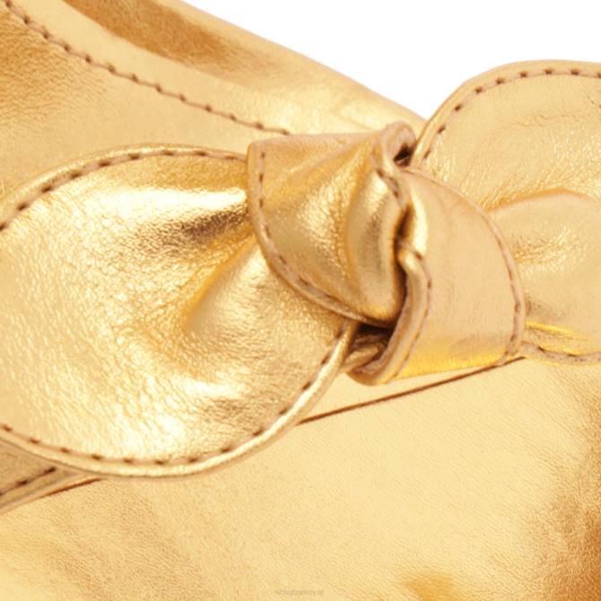 bei Schutz alia hohe Sandale aus Metallic-Leder Gold D60T257