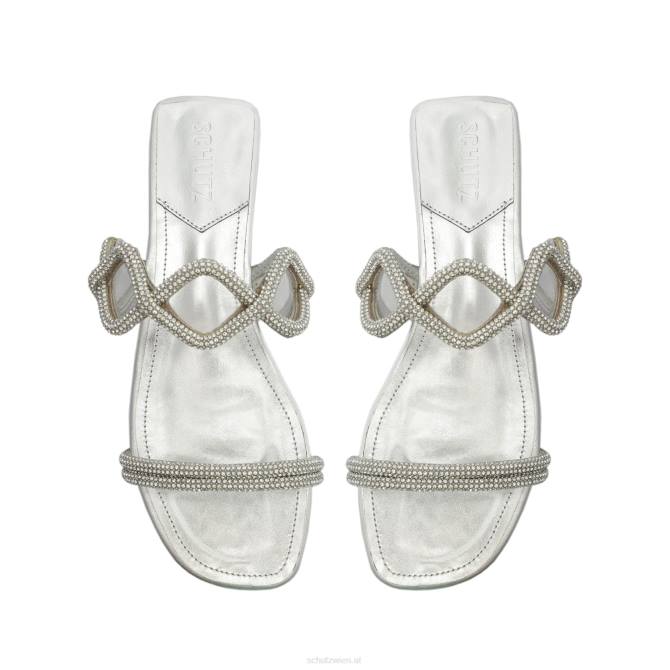 bei Schutz Arabella Glam Vinyl-Sandale Silber D60T506