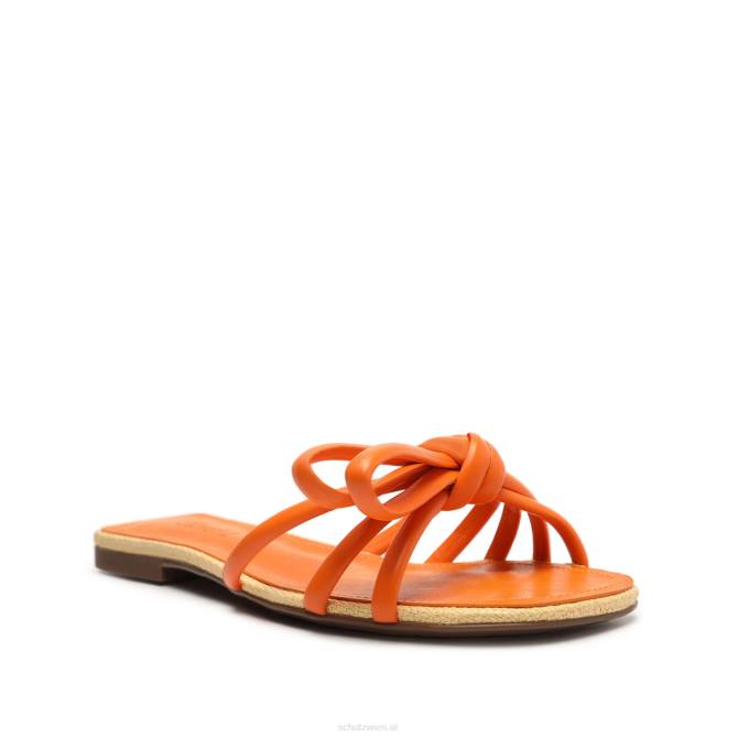 bei Schutz Blütensandale helle Mandarine D60T574