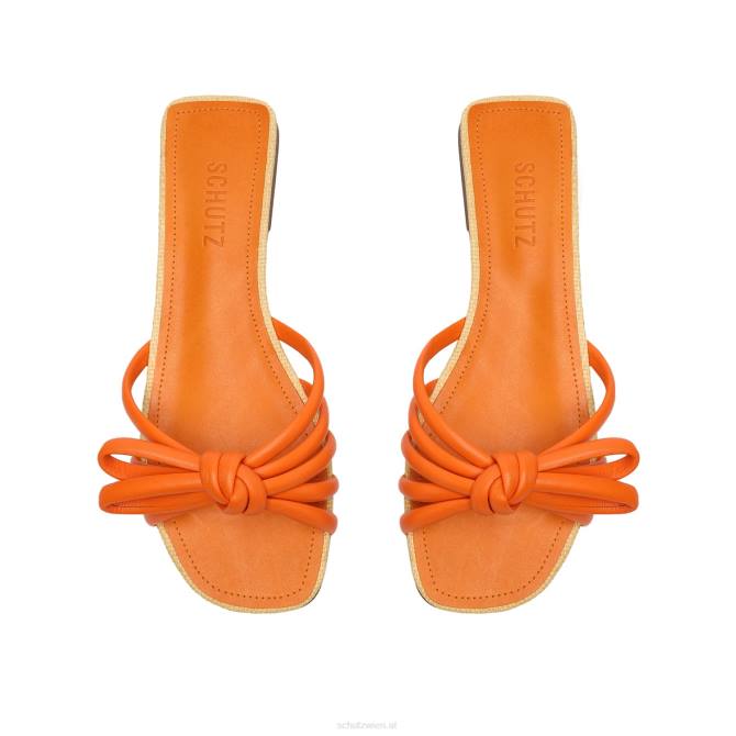 bei Schutz Blütensandale helle Mandarine D60T574