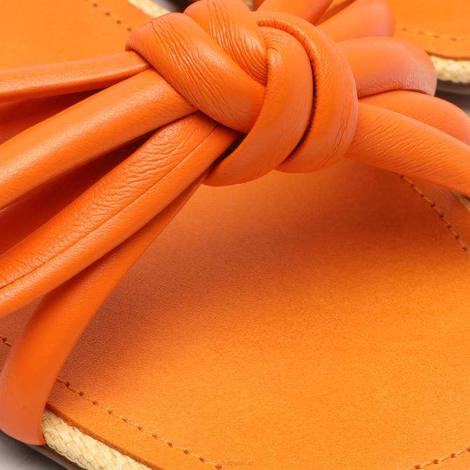 bei Schutz Blütensandale helle Mandarine D60T574