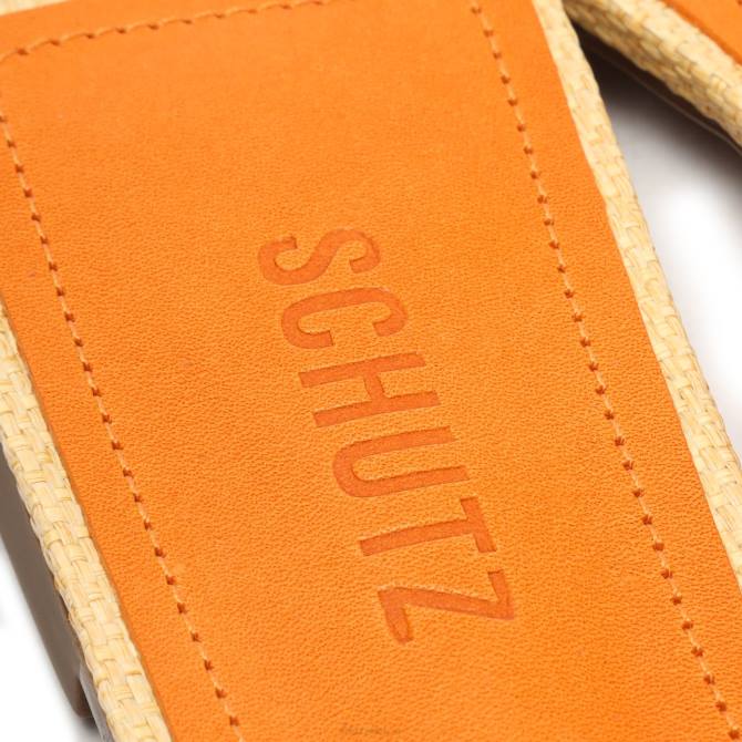 bei Schutz Blütensandale helle Mandarine D60T574