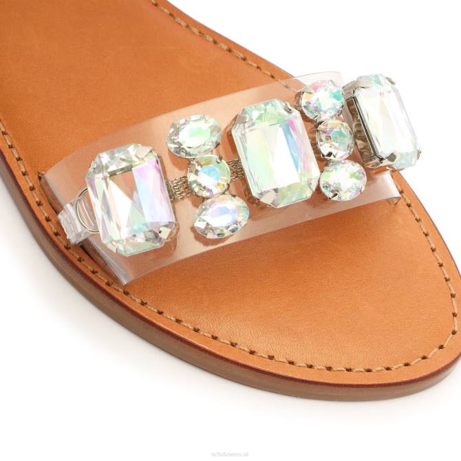 bei Schutz Chloe Sandale aus Vinyl und Nappaleder hell beige D60T525