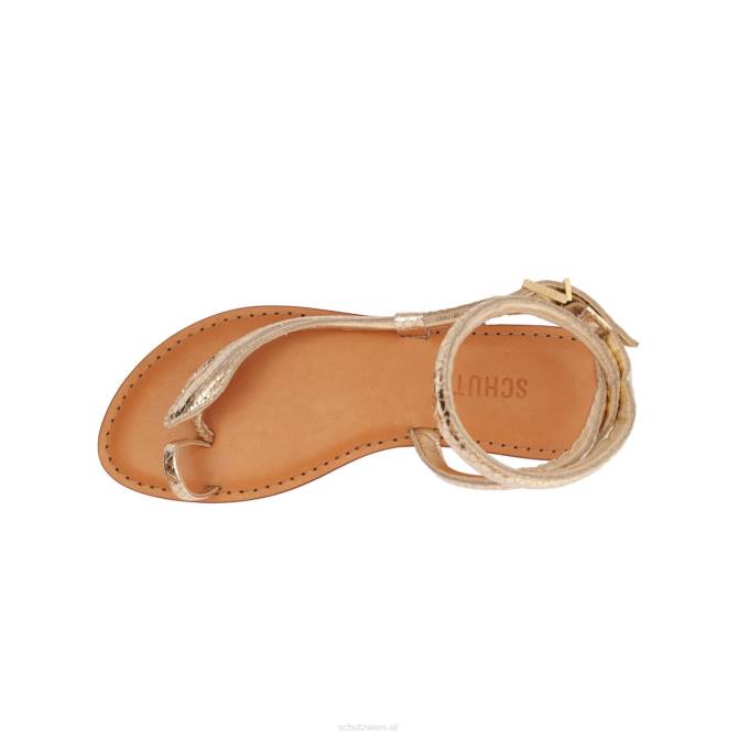 bei Schutz Courtney-Sandale aus Metallic-Leder hell Gold D60T585