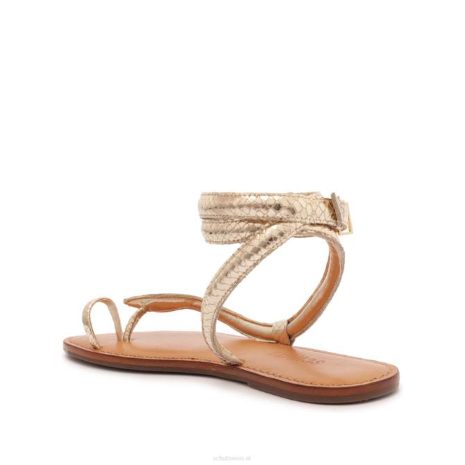 bei Schutz Courtney-Sandale aus Metallic-Leder hell Gold D60T585
