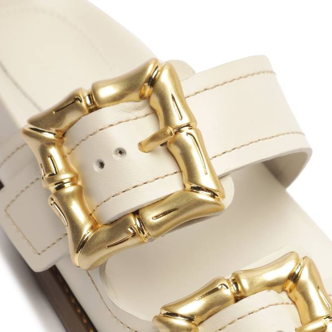 bei Schutz Enola sportliche Ledersandale Perle D60T559