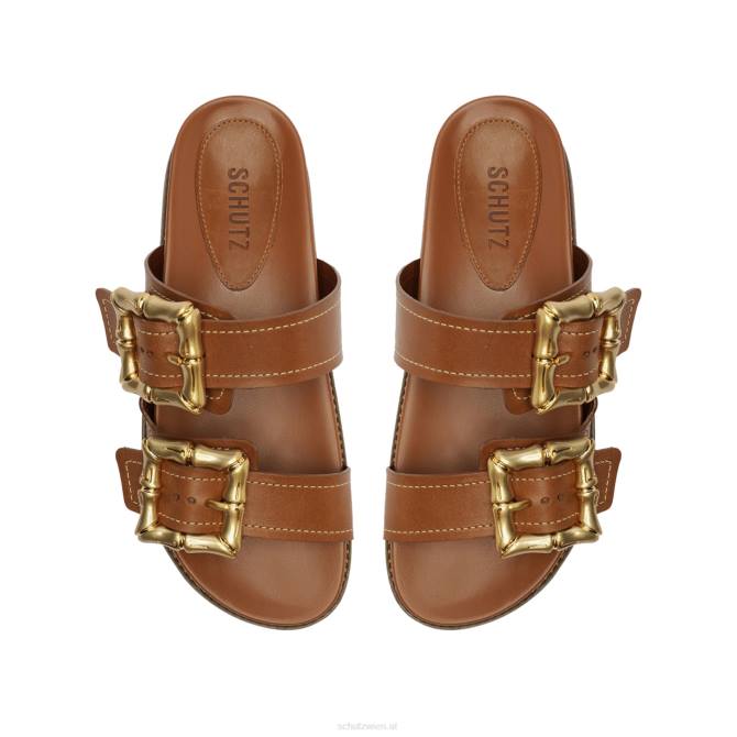 bei Schutz Enola sportliche Ledersandale neues Holz D60T558