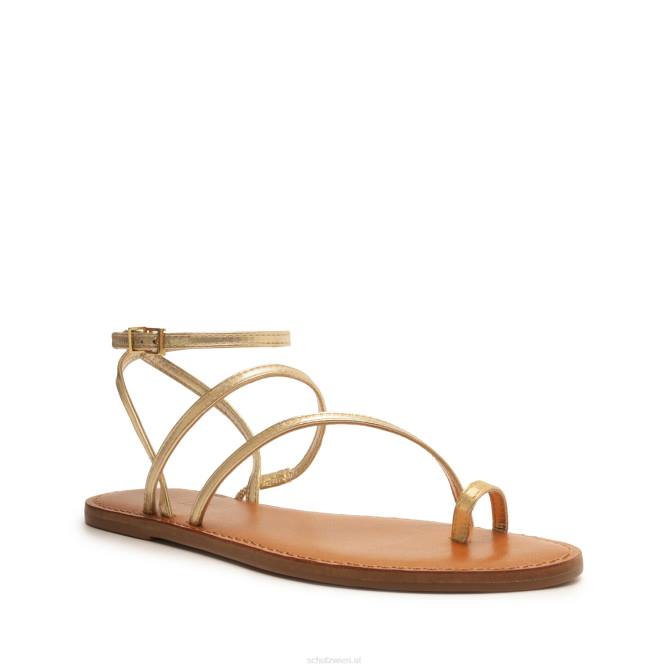 bei Schutz Hallea-Sandale aus Metallic-Leder Gold D60T522