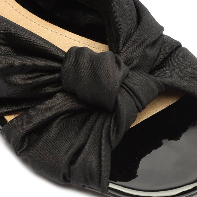 bei Schutz Indy-Spandex-Sandale Schwarz D60T514