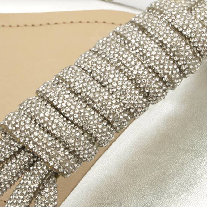 bei Schutz Lässige Sandale aus Nappaleder in Metallic-Optik von Jewell Silber D60T528