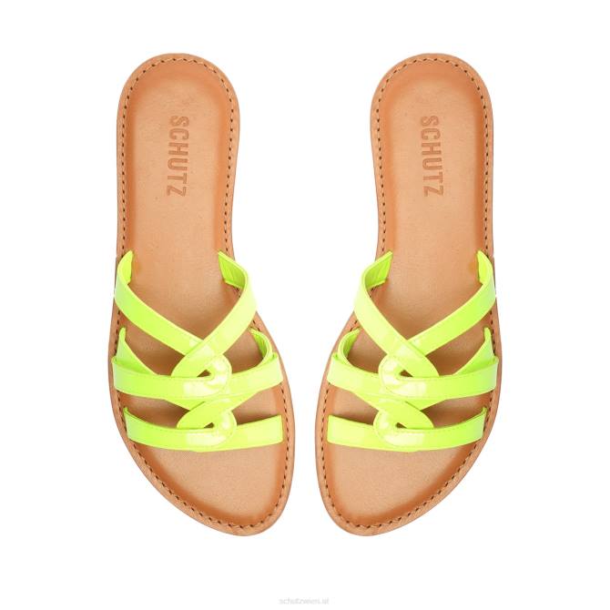 bei Schutz Lyta-Lackledersandale hellgelb D60T512