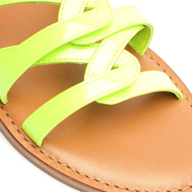 bei Schutz Lyta-Lackledersandale hellgelb D60T512