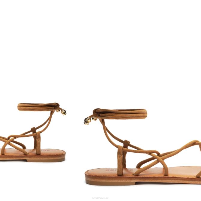 bei Schutz Magdalena-Wildledersandale Nude-Karamell D60T601