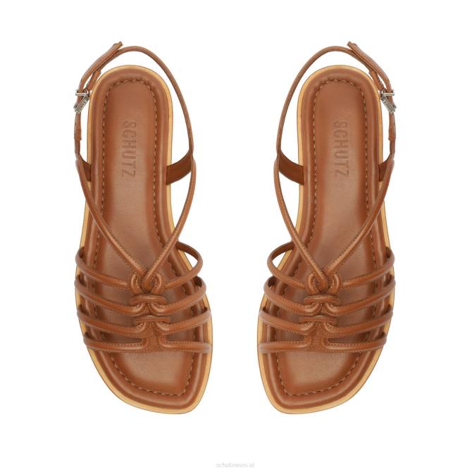 bei Schutz Octavia-Sandale aus Kalbsleder neues Holz D60T556