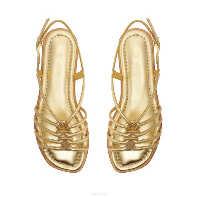 bei Schutz Octavia-Sandale aus Metallic-Leder Gold D60T555