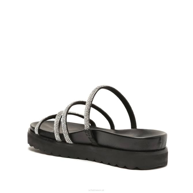 bei Schutz Phoebe sportliche Sandale aus Nappaleder schwarzer Kristall D60T533