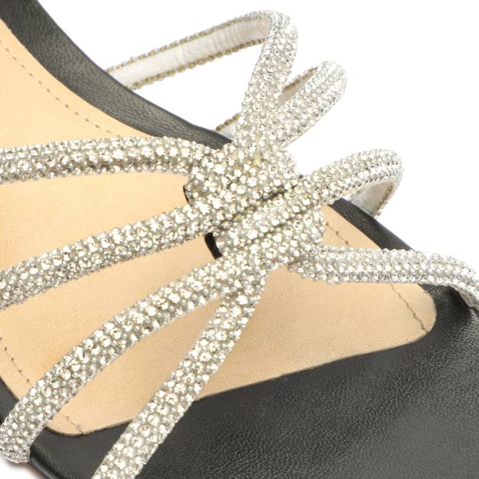 bei Schutz Rachel Glam Nubuk-Sandale Schwarz D60T499