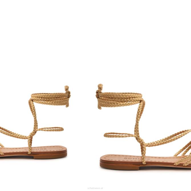 bei Schutz Sandale Adele aus Metallic-Leder Gold D60T547