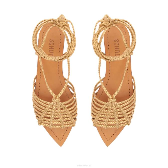 bei Schutz Sandale Adele aus Metallic-Leder Gold D60T547