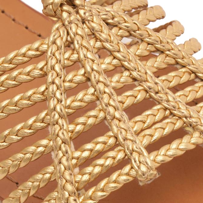 bei Schutz Sandale Adele aus Metallic-Leder Gold D60T547