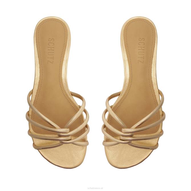 bei Schutz Sandale Rachel aus Metallic-Leder Gold D60T501