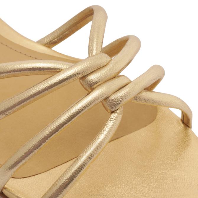 bei Schutz Sandale Rachel aus Metallic-Leder Gold D60T501