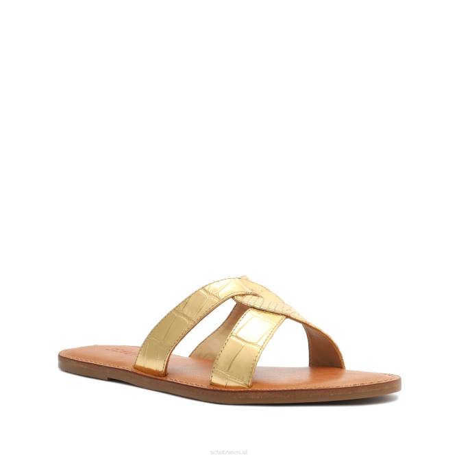 bei Schutz Sandale „Rita“ aus Metallic-Leder Gold D60T510