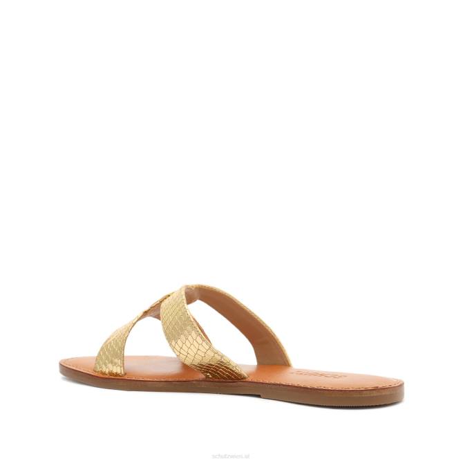 bei Schutz Sandale „Rita“ aus Metallic-Leder Gold D60T510