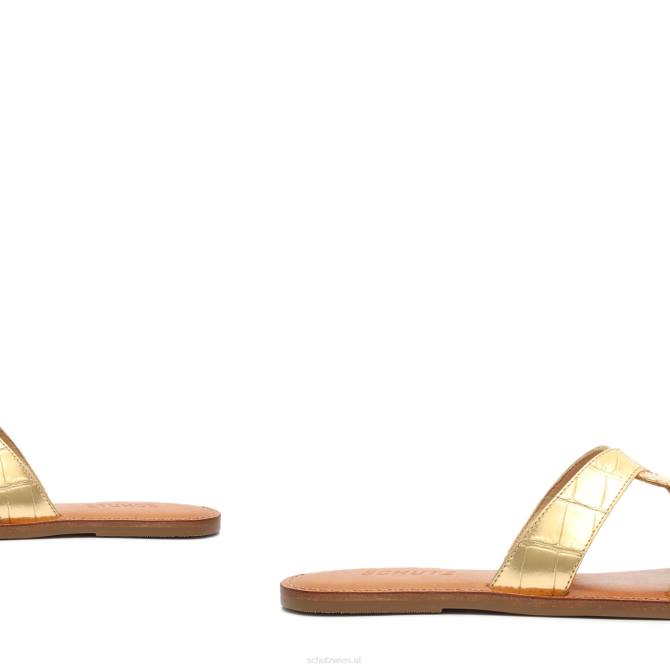 bei Schutz Sandale „Rita“ aus Metallic-Leder Gold D60T510